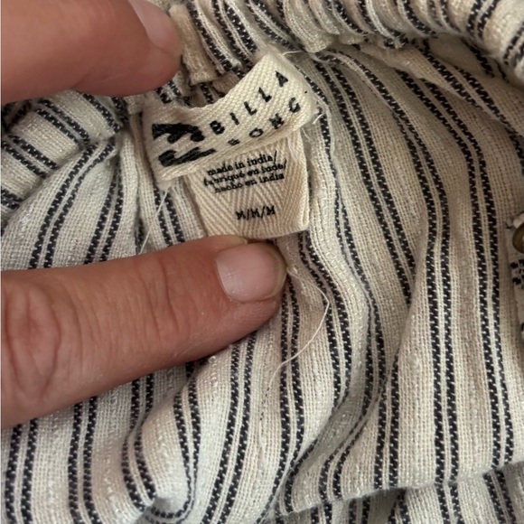 Billabong Navy and White Striped Maxi Dress - Picture 3 of 3